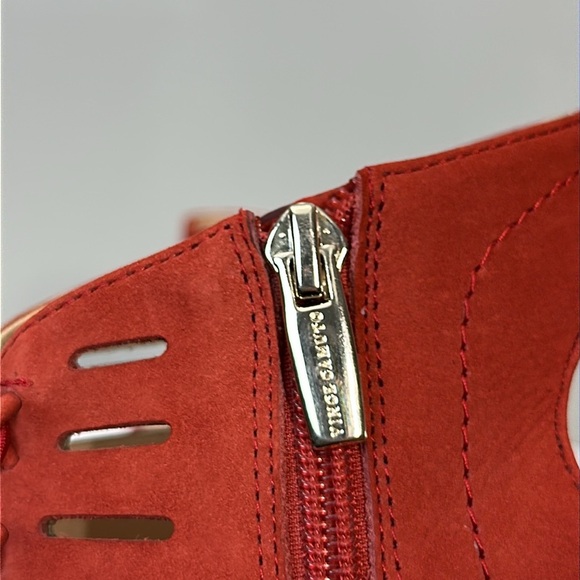 Vince Camuto Evalan Lace-Up Leather Heels Size 8.5 - Picture 15 of 16